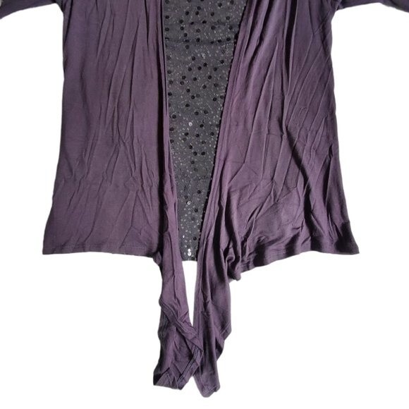 Three Seasons Maternity Layered Top with Sequin Accents Size S - Picture 5 of 12